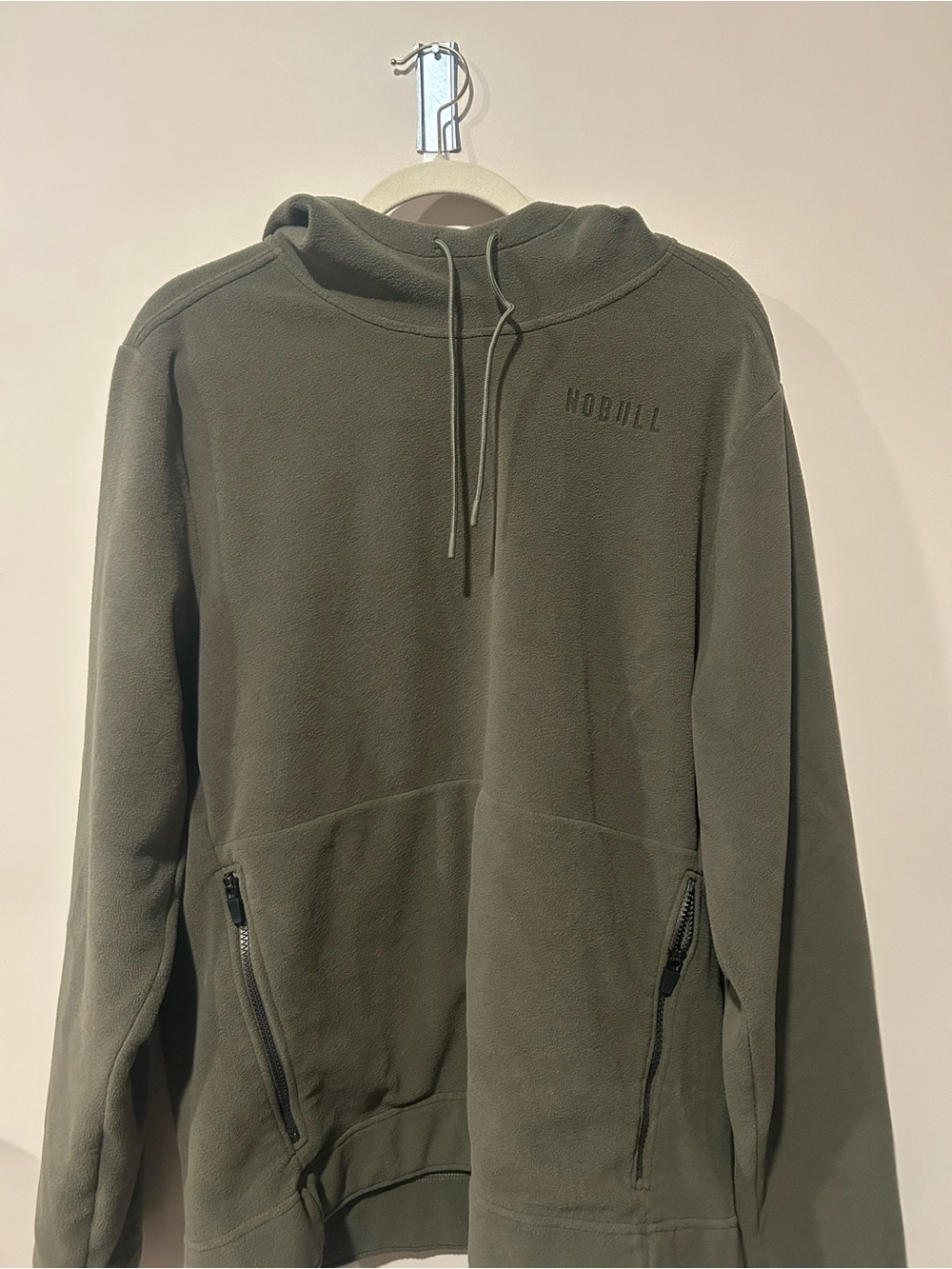 NOBULL Olive Green Hooded Pullover Sweatshirt